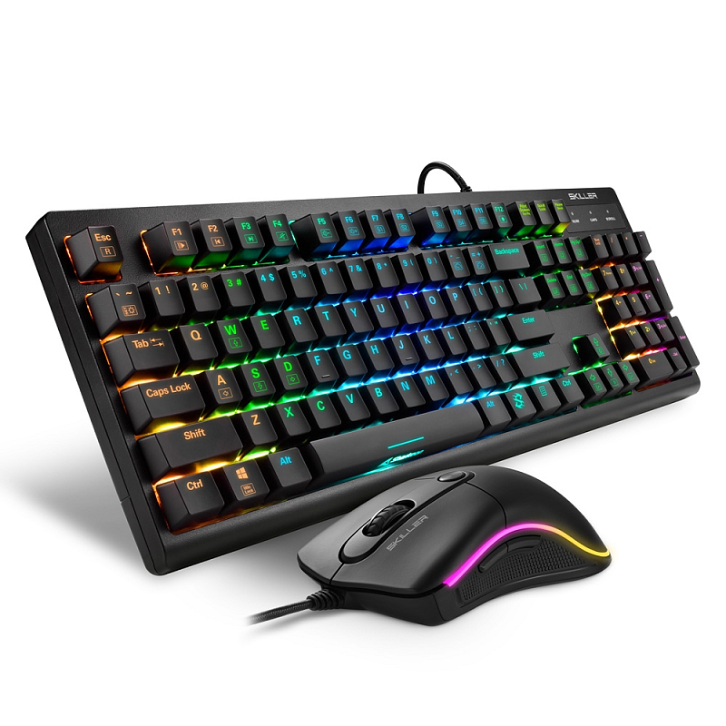 Sharkoon SKILLER SGB30 Tastatur Maus enthalten Gaming USB QWERTY US Englisch Schwarz