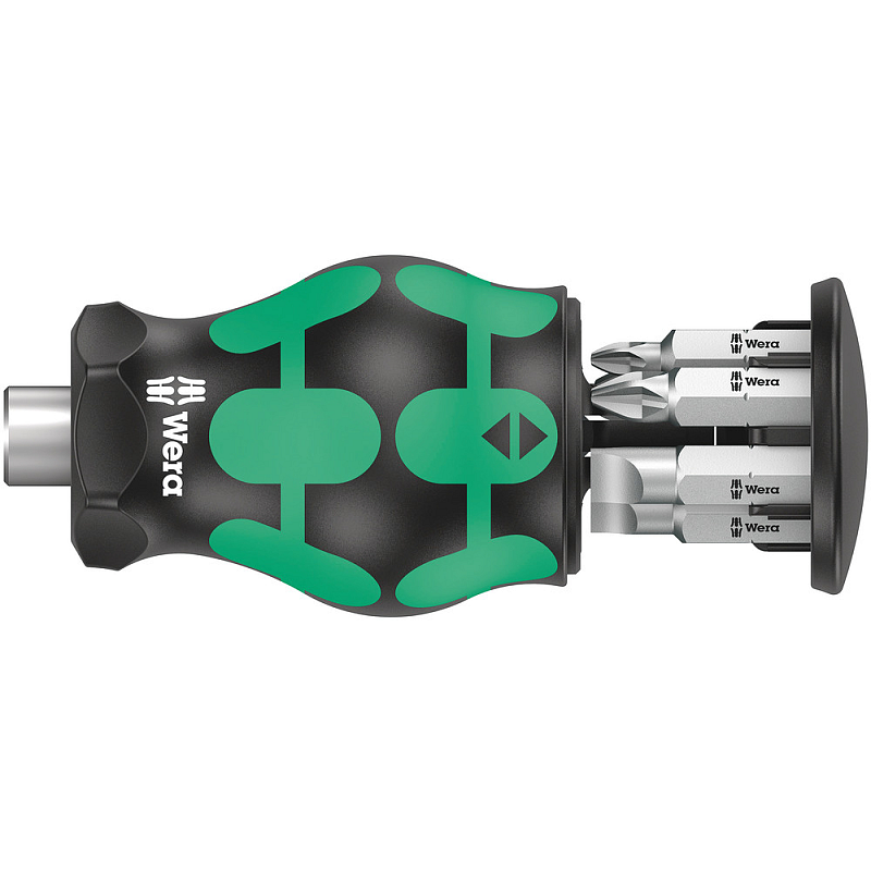 Wera Kraftform Kompakt Stubby Magazin 4 Multi-Bit-Schraubendreher Gerader Schraubendreher