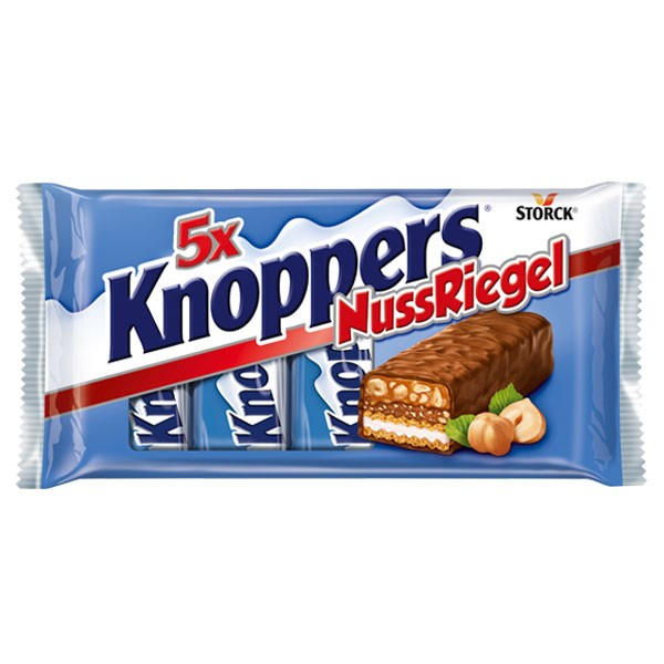 STORCK Knoppers Nussriegel 200 g Milchschokolade 5 Stück(e)