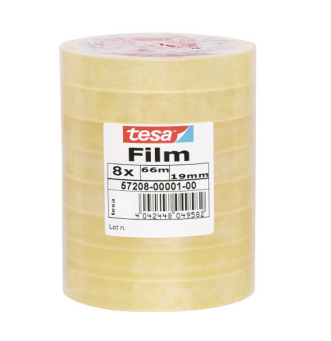 TESA Standard 66 m Polypropylen (PP) Transparent 8 Stück(e)