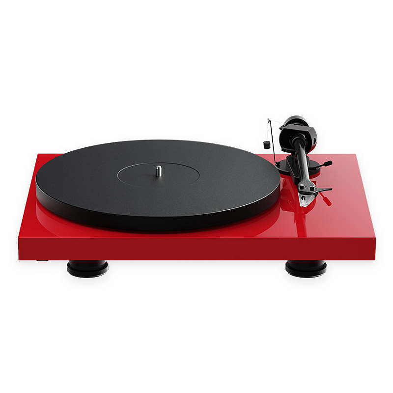 Pro-Ject Debut EVO 2 Audio-Plattenspieler mit Riemenantrieb Rot
