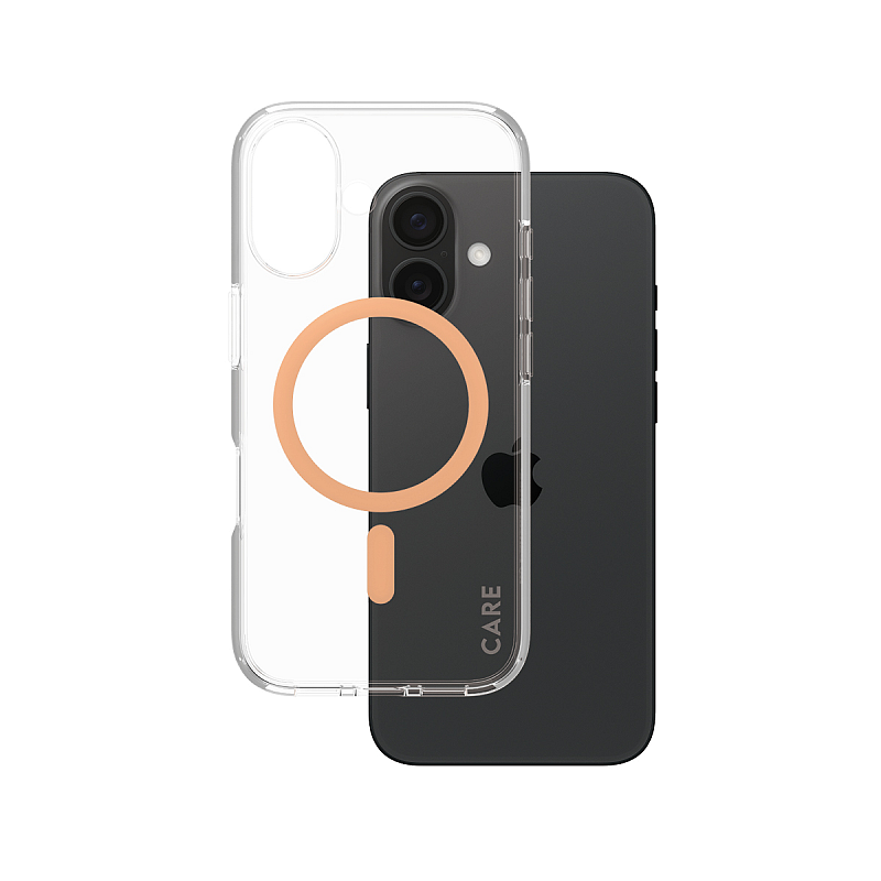 PanzerGlass CARE™ by ® Urban Combat Case Transparent m. Peachy MagSafe iPhone 16