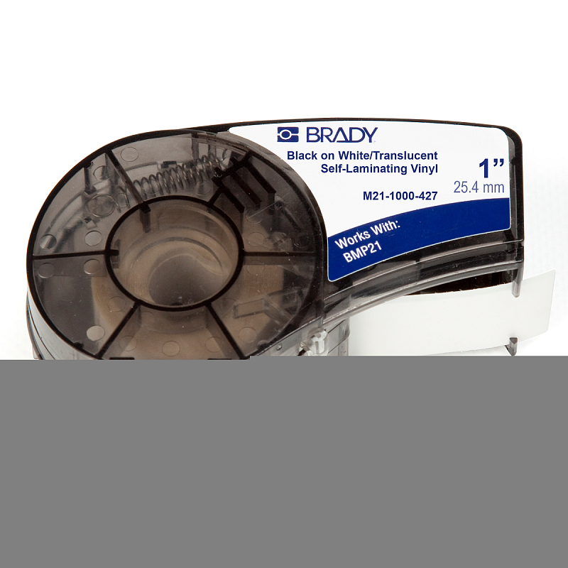 Brady M21-1000-427 Druckeretikett Durchscheinend, Weiß Selbstklebendes Druckeretikett