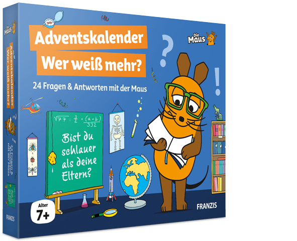 Franzis Verlag Adventskalender Die Maus - Wer weiß mehr?