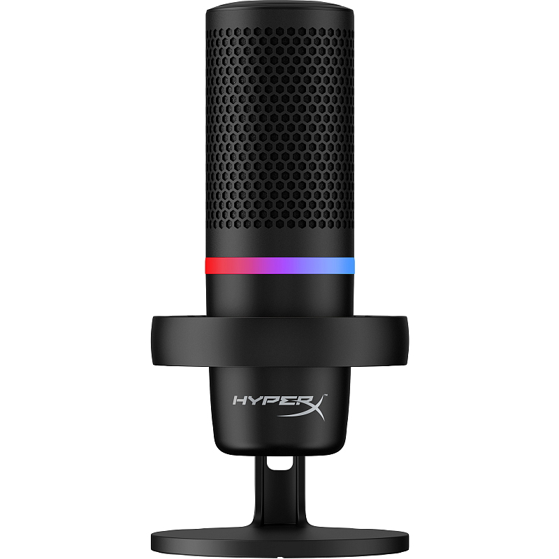 HyperX DuoCast - USB Microphone (Black) - RGB Lighting Schwarz Mikrofon für Spielkonsole