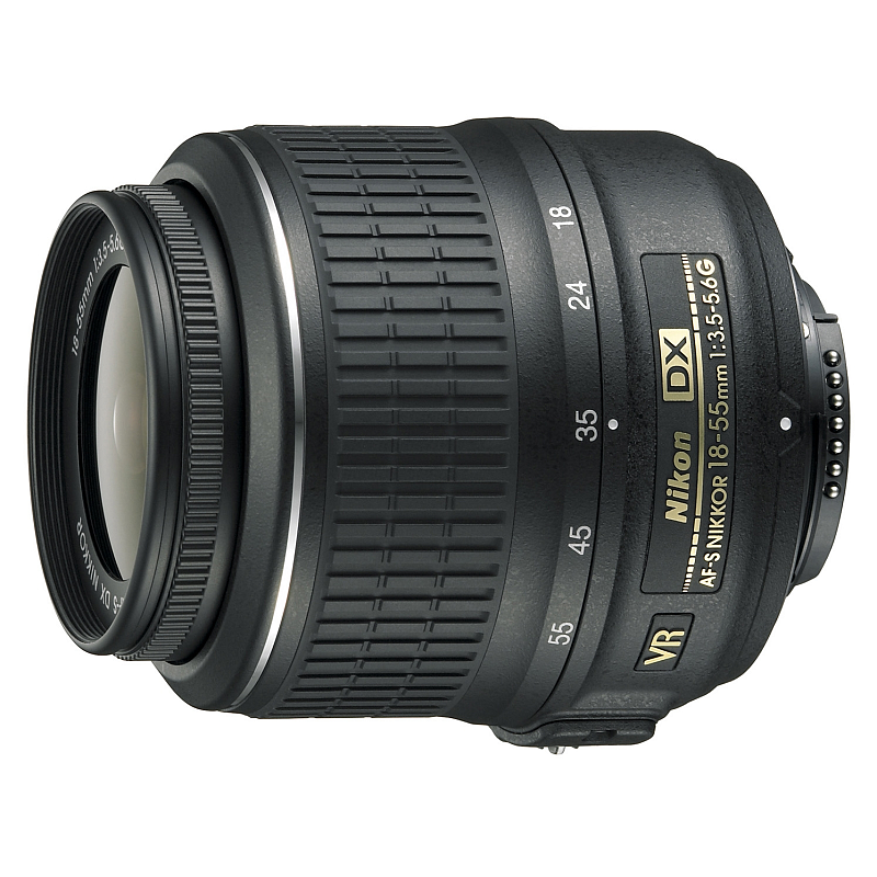Nikon F-S VR DX Zoom-NIKKOR 18-55mm f/3.5-5.6G SLR Standardzoomobjektiv Schwarz