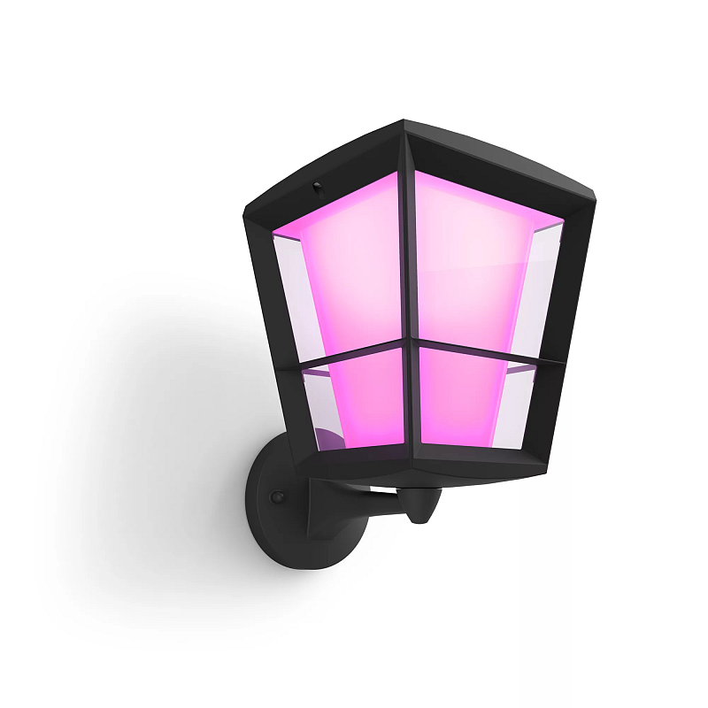 Philips Hue White and Color ambiance Econic Outdoor stehende Wandleuchte schwarz