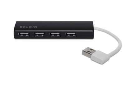 Belkin F4U042BT Schnittstellen-Hub 480 Mbit/s Schwarz