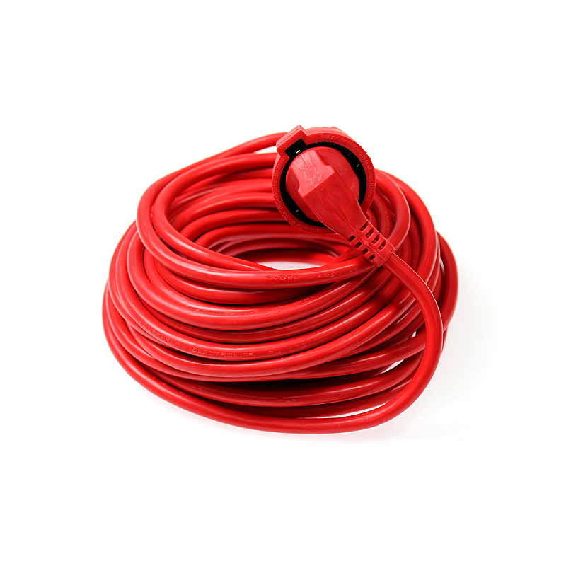 AS Schwabe Extension cables for indoor use, red Verlängerungskabel 25 m 1 AC-Ausgänge Drinnen Rot