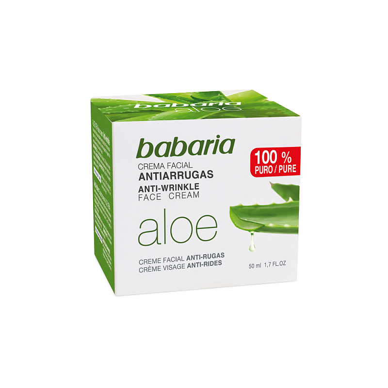 Babaria Face Cream Aloe Anti-wrinkle Tagescreme Gesicht 50 ml
