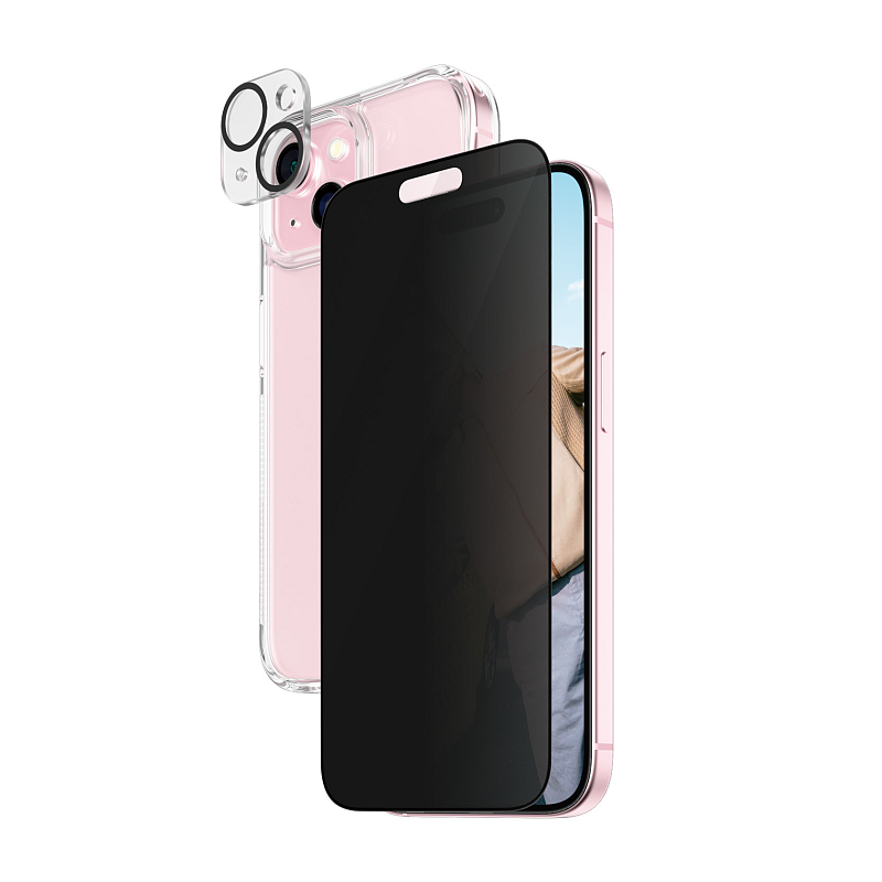 PanzerGlass ® 3-in-1 Privacy Set iPhone 15