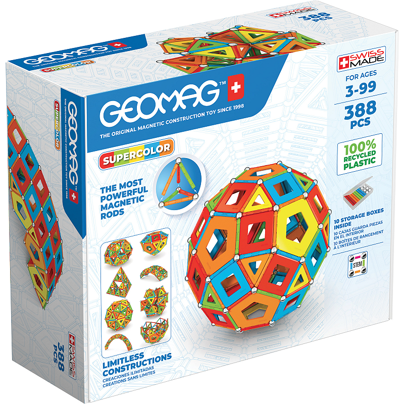 Geomag SuperColor Panels RE Masterbox Neodym-Magnet-Spielzeug