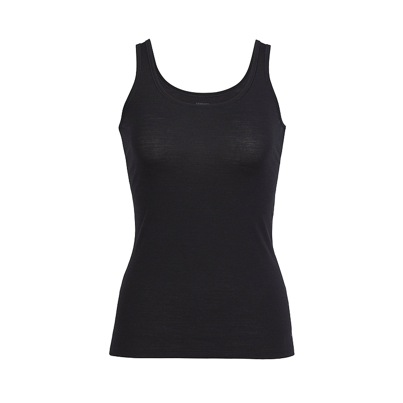 Icebreaker 103213001 L Shirt/Top T-Shirt Schaufelausschnitt Ärmellos Lycra, Merino-Wolle, Nylon