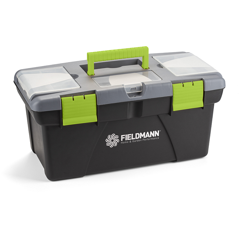 Fieldmann FDN 4118 Kleinteil/Werkzeugkasten Kunststoff Schwarz, Grün, Grau, Transparent