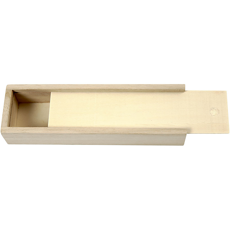 Creativ Company 56414 Etui Hartschalenetui für Stifte Holz
