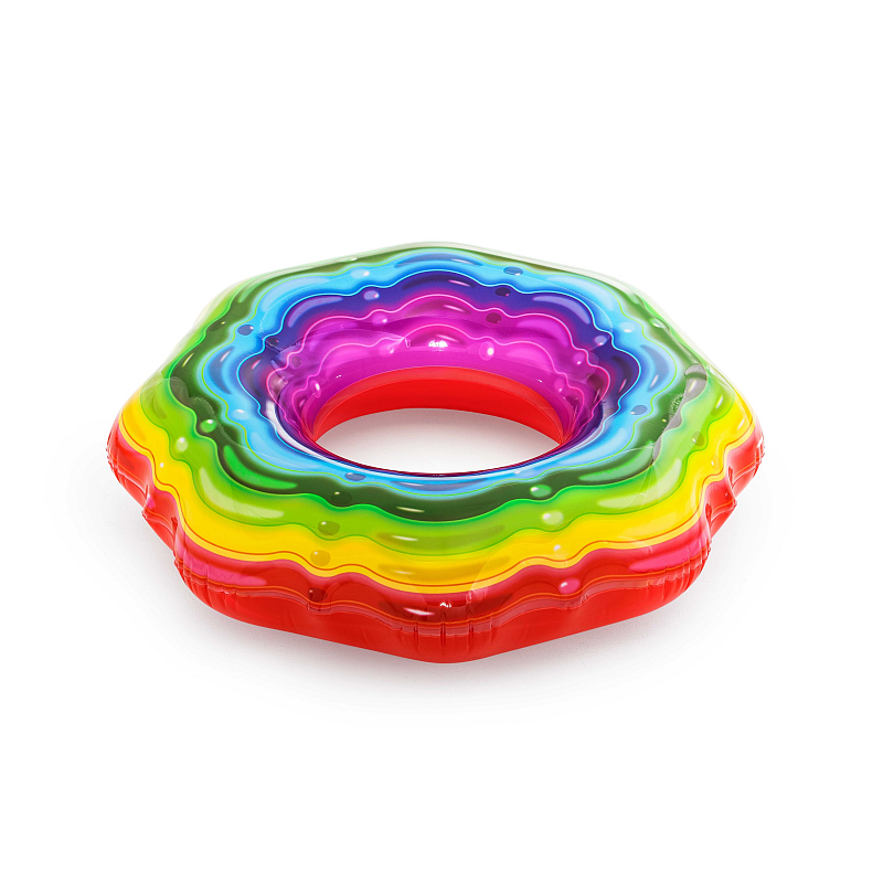 Bestway 36163 Aufblasbares Spielzeug für Pool & Strand Mehrfarbig Muster PVC Schwimmring