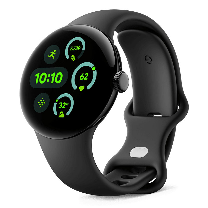 Google Pixel Watch 3 AMOLED 41 mm Digital Touchscreen 4G Schwarz WLAN GPS