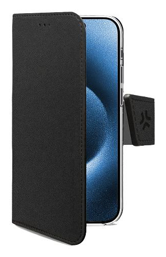 Celly WALLYMAG Handy-Schutzhülle 16 cm (6.3") Geldbörsenhülle Schwarz