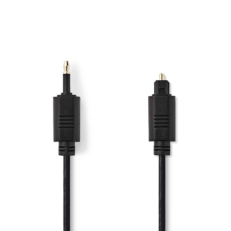 Nedis CAGP25100BK10 Audio-Kabel 1 m Toslink 3.5mm Schwarz