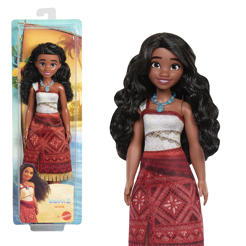 Disney Vaiana-Modepuppe aus Vaiana 2 mit 2 Zubehörteilen und abnehmbarem Outfit, vom Film inspiriert