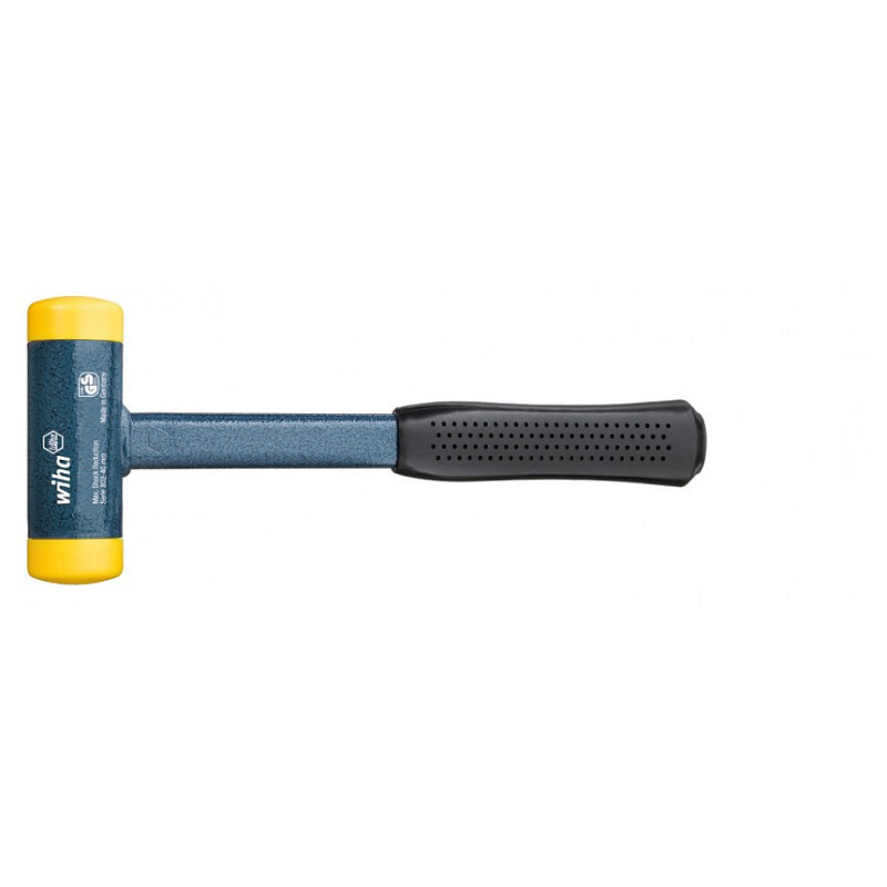 Wiha 02124 Hammer Rückschlagfreier Hammer Schwarz, Blau, Gelb