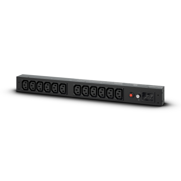CyberPower PDU20BHVIEC12R, Rackmount 1U, Basic PDU Eingang 230V/16A (1), Ausgang IEC-320 C13 (12)