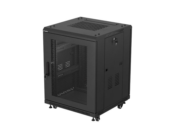 Lanberg FF01-6615-23B Rack 15U Freistehendes Gestell Schwarz