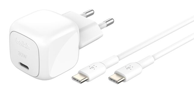 Belkin WCA008kq1MWH-B6 Laptop, Smartphone, Tablets Weiß AC Schnellladung Drinnen