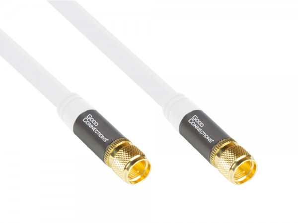 Alcasa GC-M2082 Koaxialkabel RG-6 1,5 m F Weiß