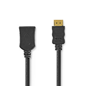 Nedis CVGL34090BK20 HDMI-Kabel 2 m HDMI Typ A (Standard) Schwarz