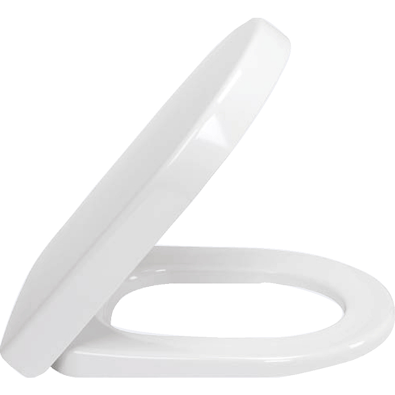 Villeroy & Boch 9M68S101 Toilettensitz Harter Toilettensitz Edelstahl, Thermoset Weiß
