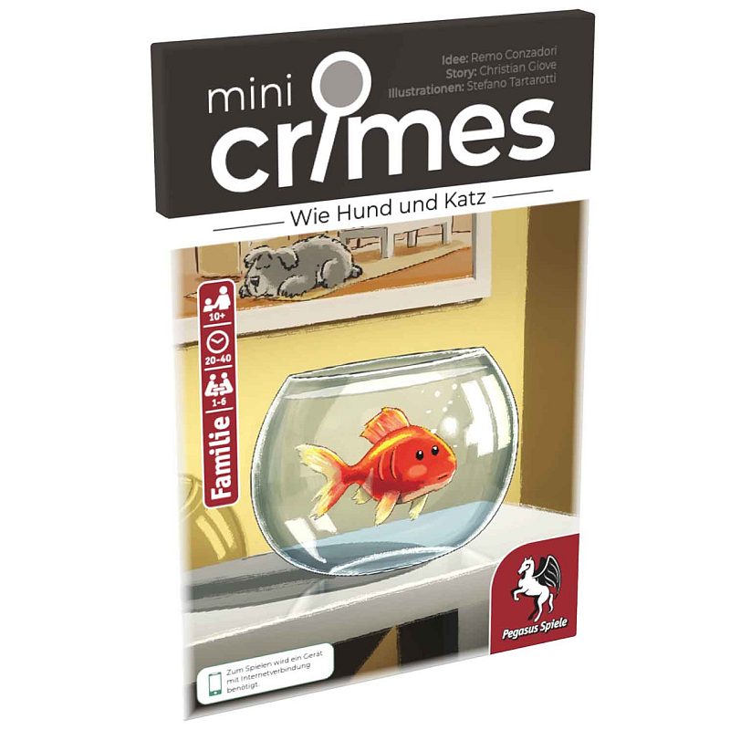 Pegasus MiniCrimes - Wie Hund und Katz 40 min Kartenspiel Familie