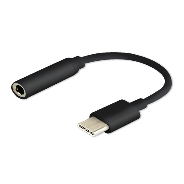 Savio AK-35/B Kabeladapter USB Type 3.1 C Jack 3.5mm Schwarz