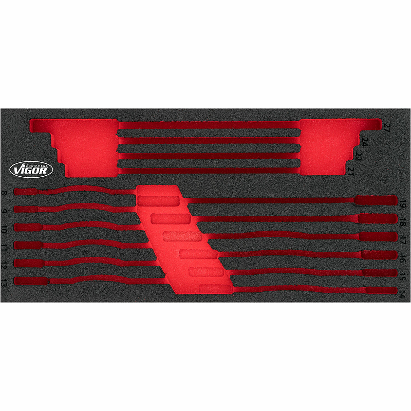 Vigor V4987-L Zubehör für Aufbewahrungsbox Schwarz, Rot Teiler-Set