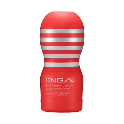 Tenga Original Vacuum Cup Männlicher Streichler Rot, Silber Thermoplastisches Elastomer (TPE)