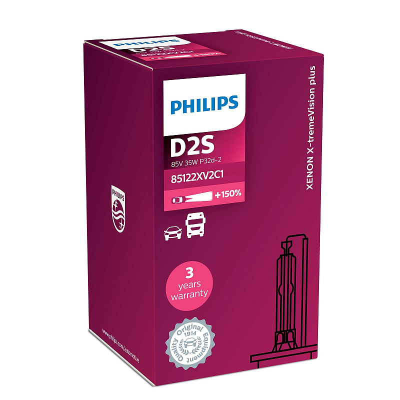 Philips Xenon X-tremeVision gen2 85122XV2C1 Xenon-Fahrzeugscheinwerferlampe