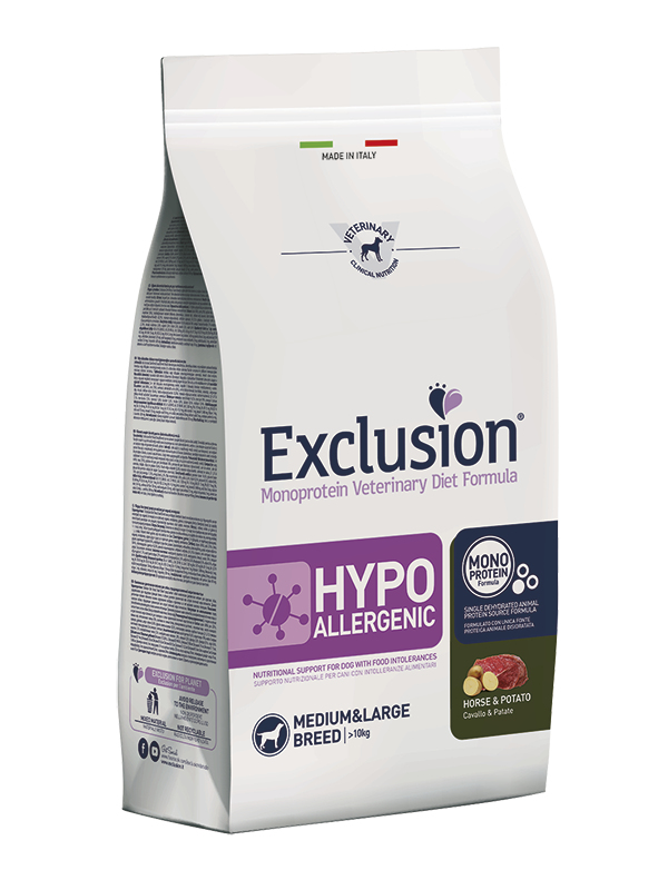 Exclusion 8011259002570 Hunde-Trockenfutter 12 kg Adult Pferd, Kartoffel