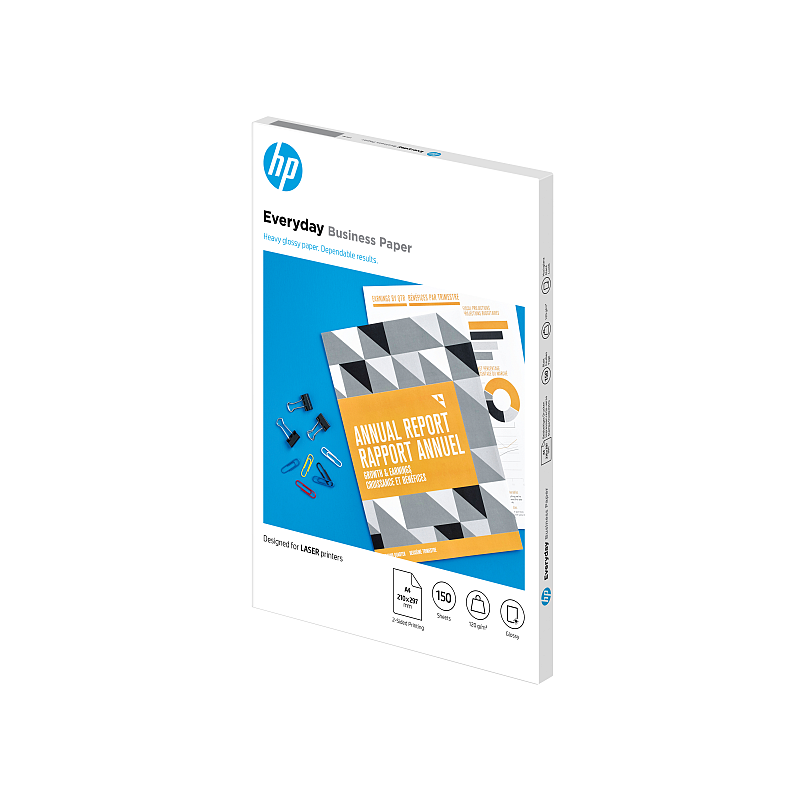 HP Everyday FSC-Laser-Papier, glänzend, 120 g/m² – 150 Blatt/A4/210 x 297 mm