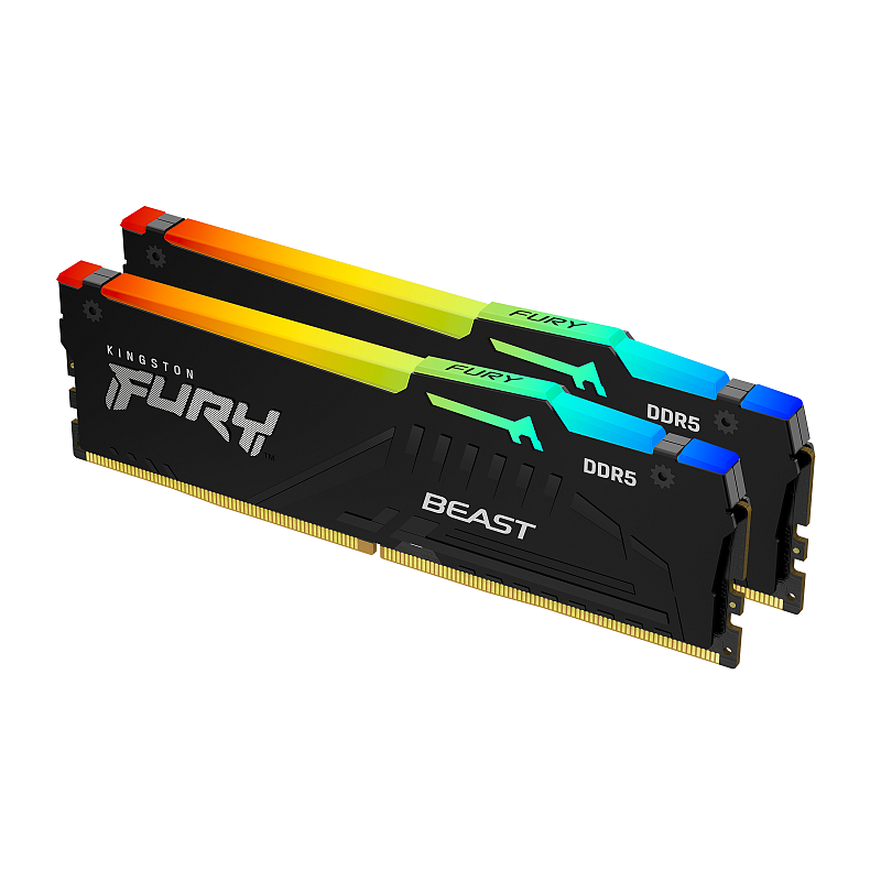 Kingston Technology FURY Beast 32 GB 5200 MT/s DDR5 CL40 DIMM (2er-Kit) RGB