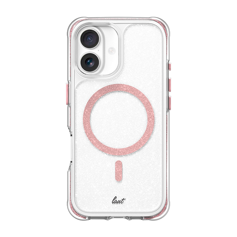 LAUT AERO SPARKLE Handy-Schutzhülle 16 cm (6.3") Cover Pink, Transparent