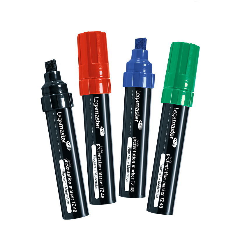 Legamaster TZ 48 Präsentationsmarker Jumbo sortiert 4St