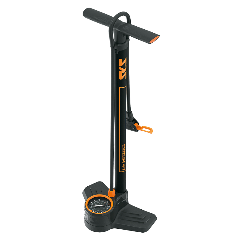 SKS 11661 Handluftpumpe Schwarz, Orange Boden-Luftpumpe