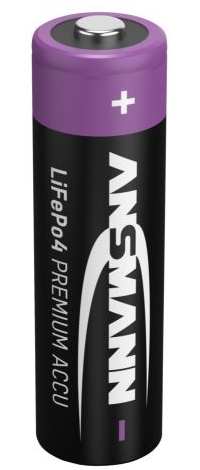 Ansmann 1300-0021 Haushaltsbatterie Wiederaufladbarer Akku AA Lithium-Eisen-Phosphat (LiFePO4)