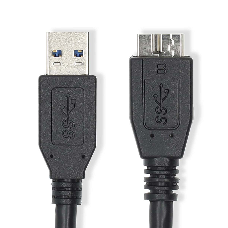 Nedis CCGL61500BK20 USB Kabel USB 3.2 Gen 1 (3.1 Gen 1) 2 m USB A Micro-USB B Blau