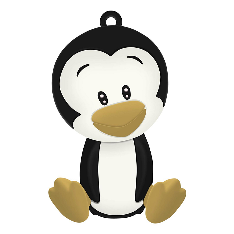 Celly PBPENGUIN Powerbank Lithium Polymer (LiPo) 2600 mAh Schwarz, Weiß, Gelb