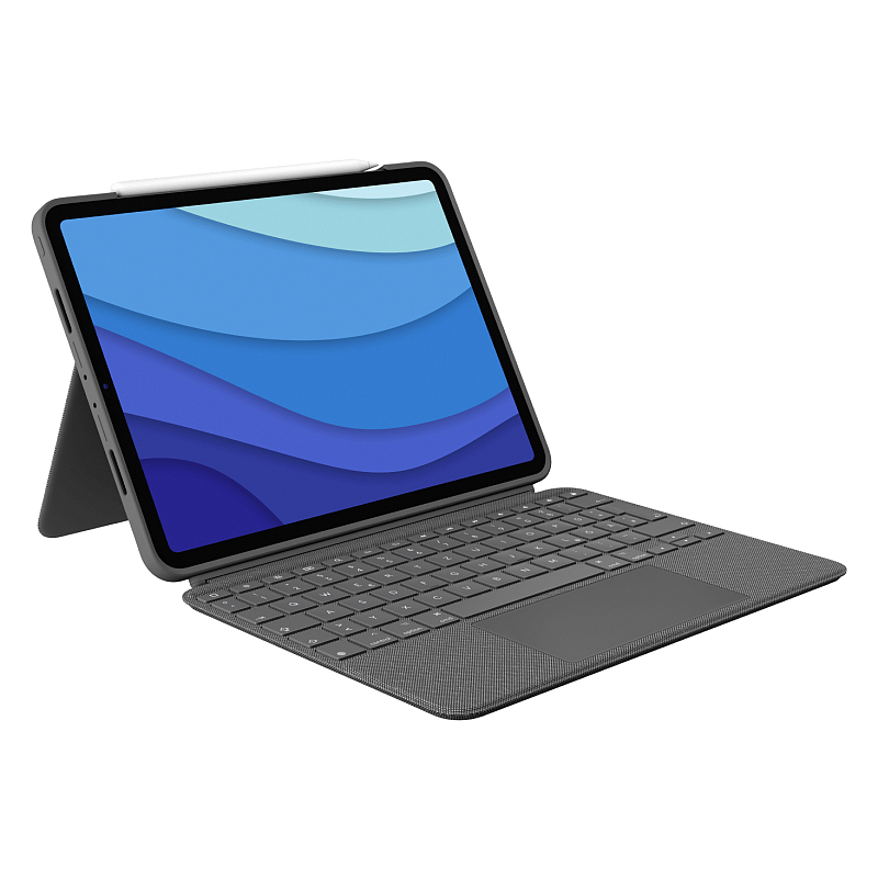 Logitech 920-010142 Tastatur für Mobilgeräte QWERTZ Deutsch Smart Connector Grau