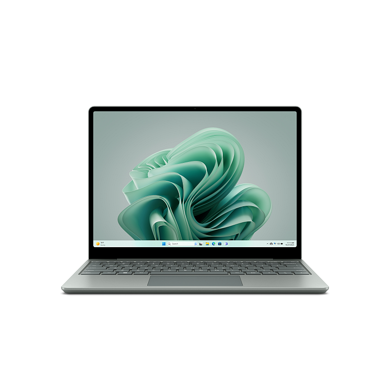 Microsoft Surface Laptop Go 3 Intel® Core™ i5 i5-1235U 31,5 cm (12.4") Touchscreen 8 GB LPDDR5-SDRAM 256 GB SSD Wi-Fi 6 (802.11ax) Windows 11 Home Grün, Grau