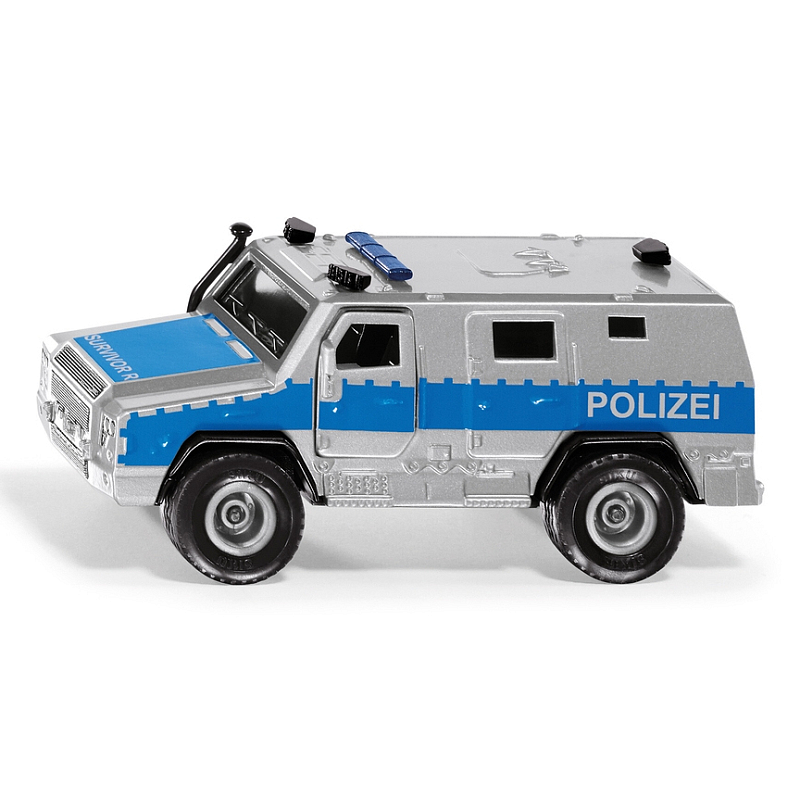 Siku Rheinmetall MAN Survivor R Modell Polizeiwagen Vormontiert 1:50