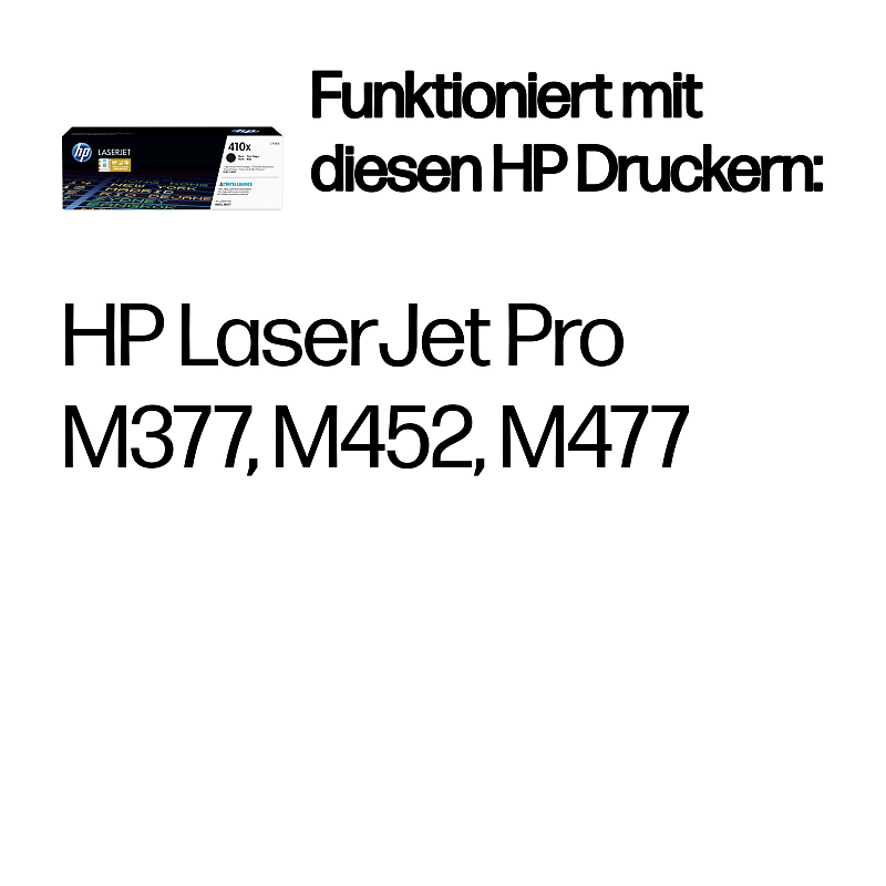 HP Original 410X Schwarz LaserJet Tonerkartusche mit hoher Reichweite