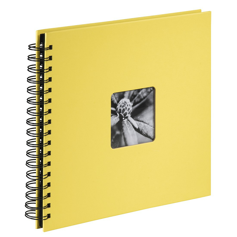 Hama Fine Art Fotoalbum Gelb 100 Blätter 10 x 15 Spiralbindung